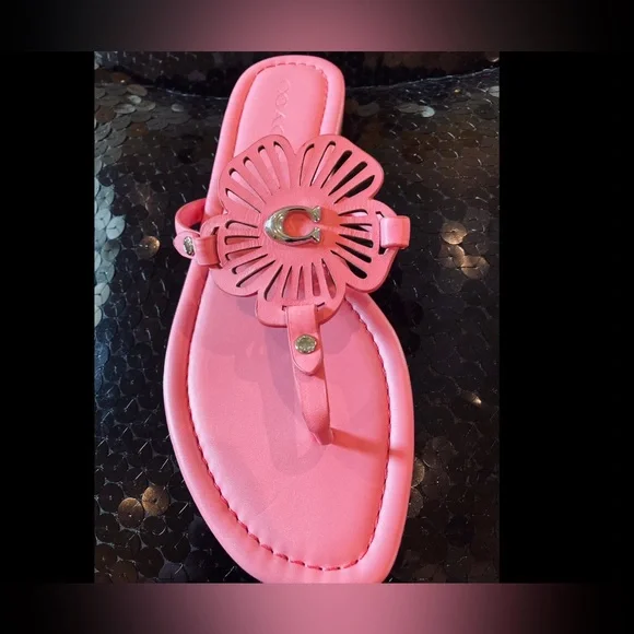 Coach Julia Tea Rose Sandals NWOT - Picture 4 of 13